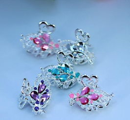 一元飾品、兩元店供應 小樹葉貓眼小頂夾的廠家直銷與批發優勢